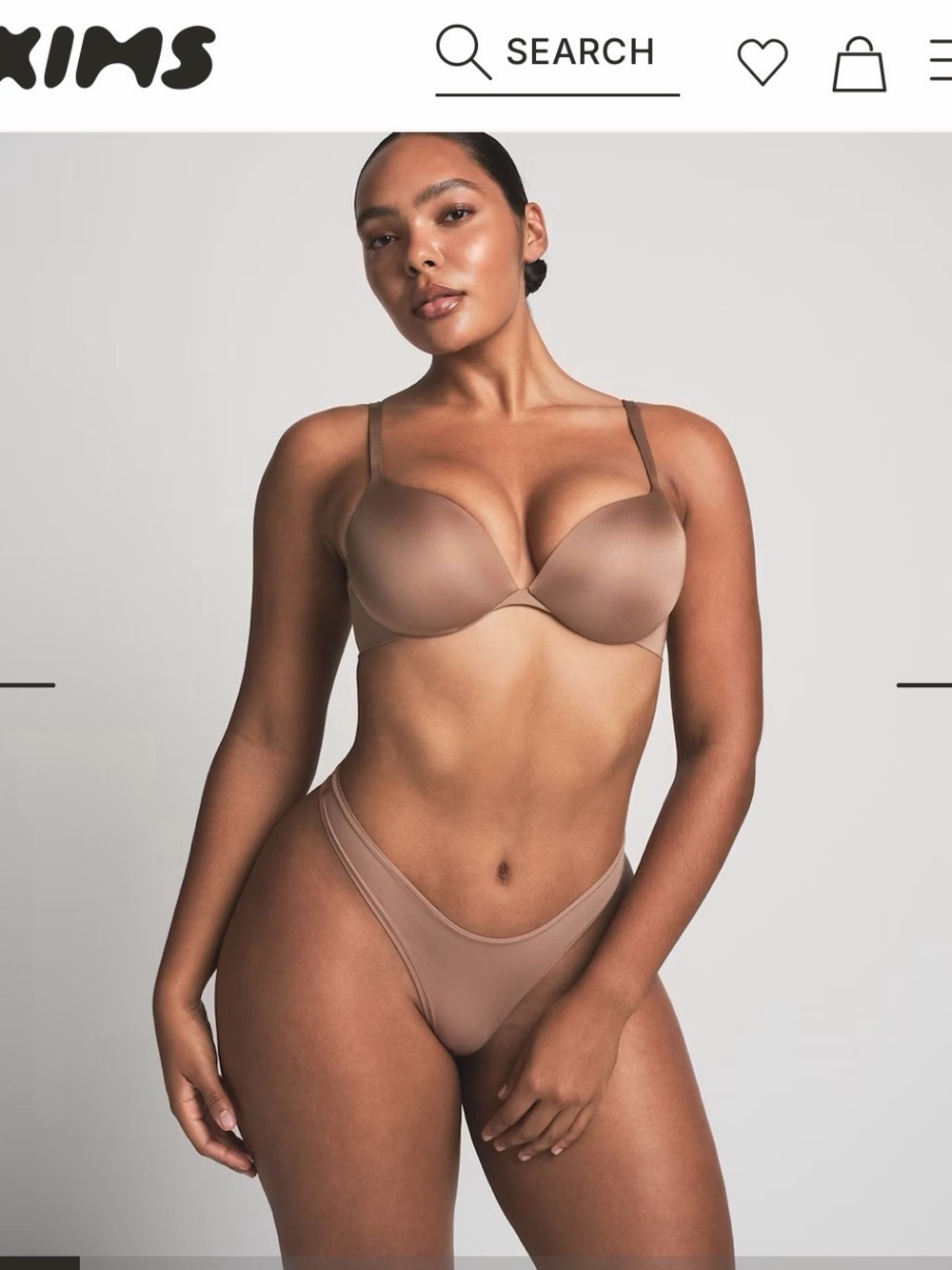SKIMS Ultimate Teardrop Push-up Bra Sienna - Picture 1 of 3